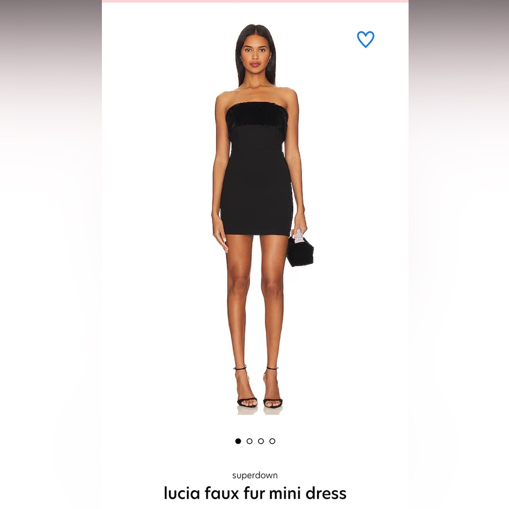 Superdown Lucia Faux Fur Mini Dress